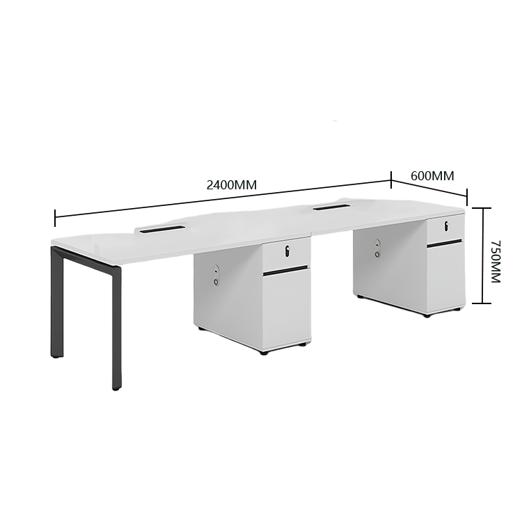 オフィスデスク パソコンデスク 仕事用デスク 作業机 ワークデスク 事務用 仕事用 丈夫な脚 ダイヤル錠付き 仕切りパネル YGZ-N045