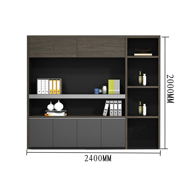 エグゼクティブデスク ワークデスク オフィスデスク L型デスク 社長机 幕板付き 配線ボックス 高級感 カスタマイズ可能 LBZ-N005