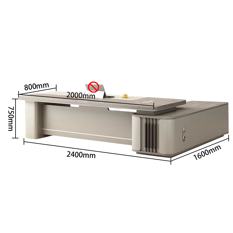 ワークデスク オフィスデスク エグゼクティブデスク 社長机 R加工 焼付塗装 配線ボックス 高級感 カスタマイズ可能 LBZ-N010