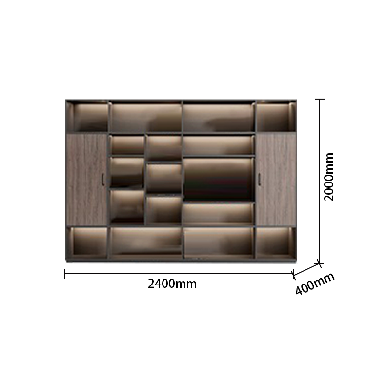 オフィスデスク エグゼクティブデスク 社長机 事務用 エコボード ダイヤル錠 PC排気口 ウォールナット カスタマイズ可能 LBZ-N014