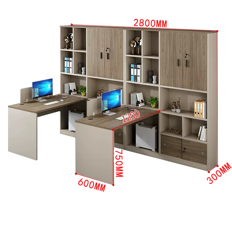 オフィスデスク 事務机 ワークデスク 役員デスク サイド収納棚 大容量収納 USBポート ウォールナット カスタマイズ可能 YGZ-N012