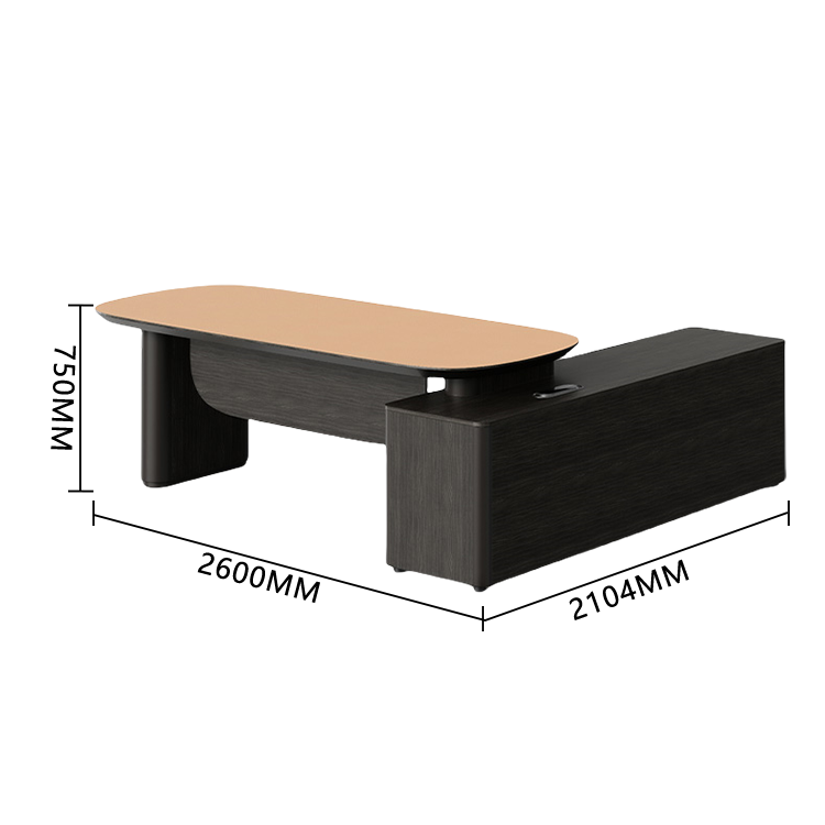 エグゼクティブデスク ワークデスク オフィスデスク パソコンデスク L型デスク 事務用 作業用 仕事用 引き出し収納 LBZ-N062