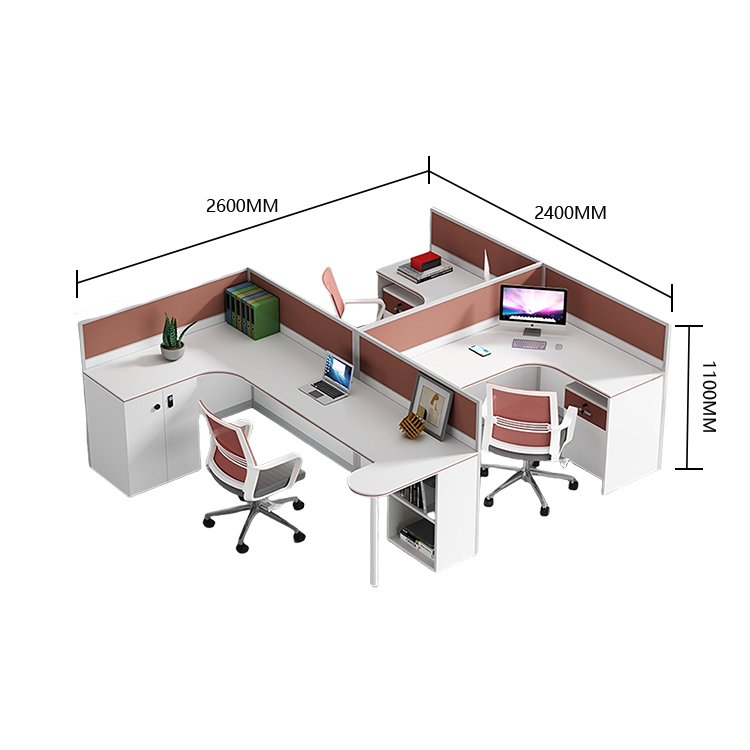 オフィスデスク L字型デスク 役員デスク 配線穴 トップパネル 鍵付き 大容量収納 機能性 シンプル モダン ホワイト YGZ-N063