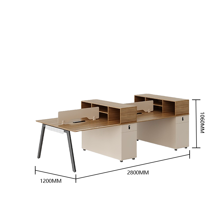 オフィスデスク ワークデスク 役員デスク 冷却ファン ダイヤル錠 収納ラック 大容量収納 シンプル モダン ホワイト YGZ-N061