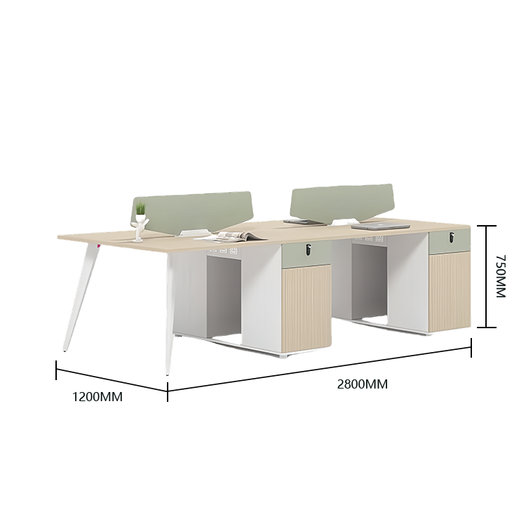 オフィスデスク ワークデスク 片袖デスク 木目調 配線ボックス ダイヤル錠 大容量 ウォールナット カスタマイズ可能 YGZ-N036