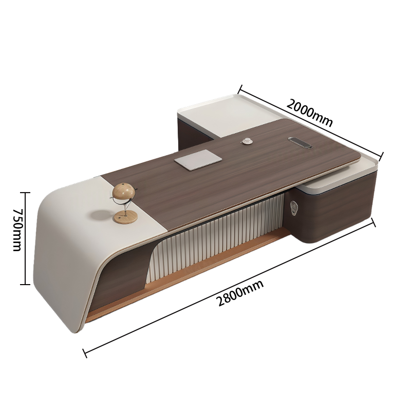 エグゼクティブデスク ワークデスク オフィスデスク 社長机 LEDライト ダイヤル錠 充電便利 高荷重性 カスタマイズ可能 LBZ-N069