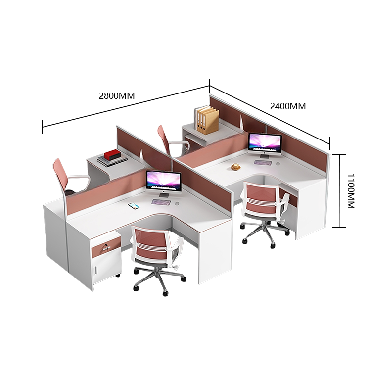 オフィスデスク L字型デスク 役員デスク 配線穴 トップパネル 鍵付き 大容量収納 機能性 シンプル モダン ホワイト YGZ-N063