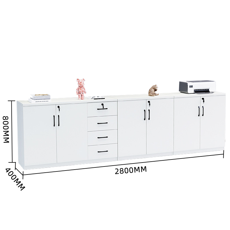 木製キャビネット 本棚 ディスプレイラック キャビネット オフイス収納 オープン収納 扉付き収納 大容量収納 エコボード 上品な取っ手付き ダイヤル錠 高品質なヒンジ 厚手の板材 シンプル 広い カスタマイズ可能 BGCWG-N016