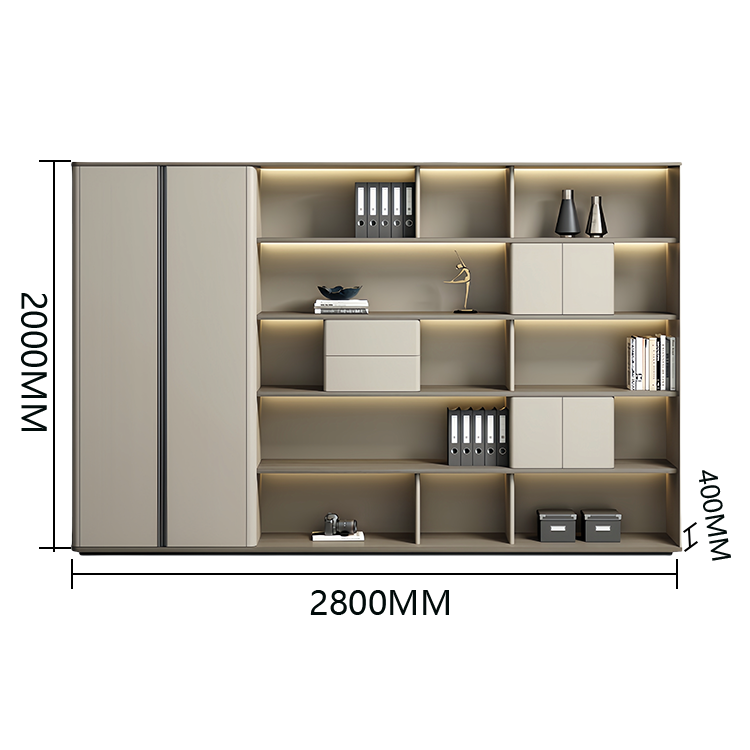 収納キャビネット オフィスキャビネット 収納ラック 多段式 ワードローブ 大容量収納 モダン カスタマイズ可能 BGCWG-N030