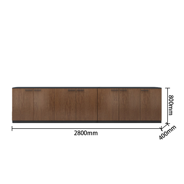 オフィスキャビネット オフィス収納 収納家具 オフィス用 大容量収納 収納庫 ウォールナット グレー カスタマイズ可能 BGCWG-N070