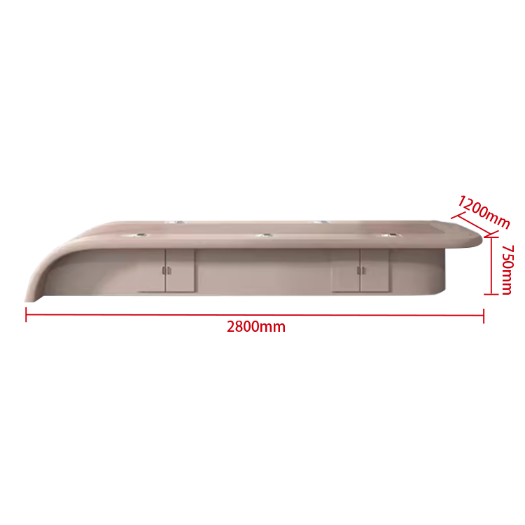 会議テーブル ミーティングテーブル 大型会議テーブル 会議室用 隠し収納 R加工 曲線デザイン シンプル カスタマイズ可能 HYZ-N010
