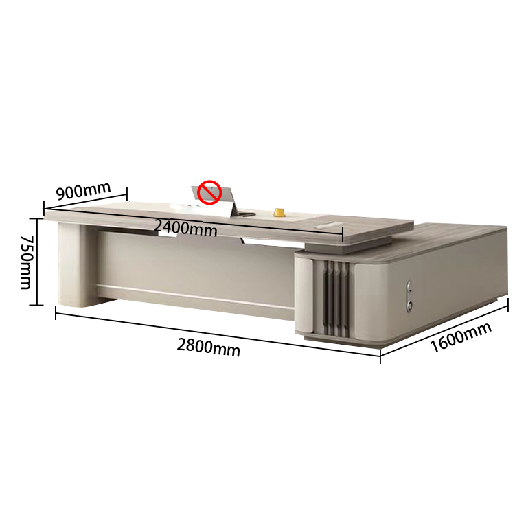 ワークデスク オフィスデスク エグゼクティブデスク 社長机 R加工 焼付塗装 配線ボックス 高級感 カスタマイズ可能 LBZ-N010