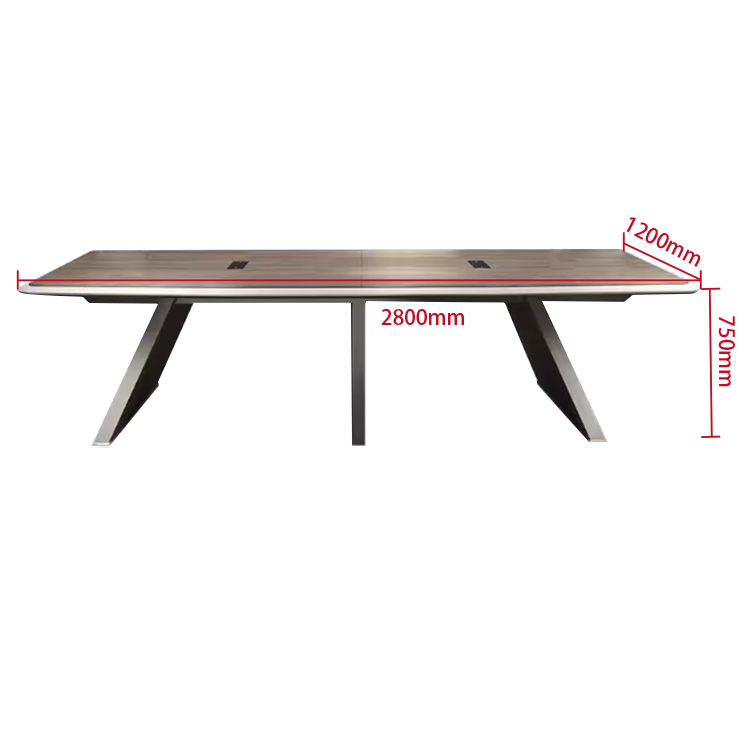 会議テーブル ミーティングテーブル 事務用 会議用 エコボード 焼付塗装 エッジ加工 R仕上げ シンプル カスタマイズ可能 HYZ-N004