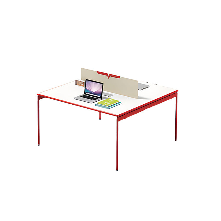 オフィスデスク パソコンデスク 事務机 大型デスク ワークデスク 事務用 仕事用 丈夫な脚 サイドワゴン 広い天板 下肢空間 仕切りパネル付き 厚手の天板 洗練 おしゃれ ホワイト カスタマイズ可能 YGZ-YS-N001