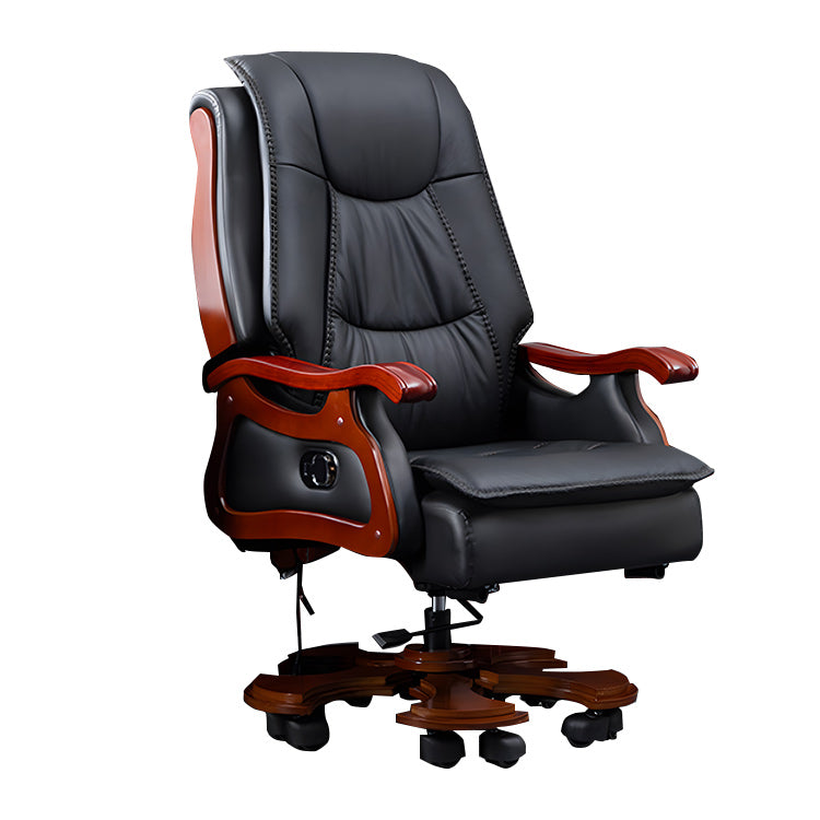 エグゼクティブチェア オフィスチェア 会社用 人間工学 昇降可能 回転可能 キャスター 高級感 ブラウン カスタマイズ可能 LBY-N016