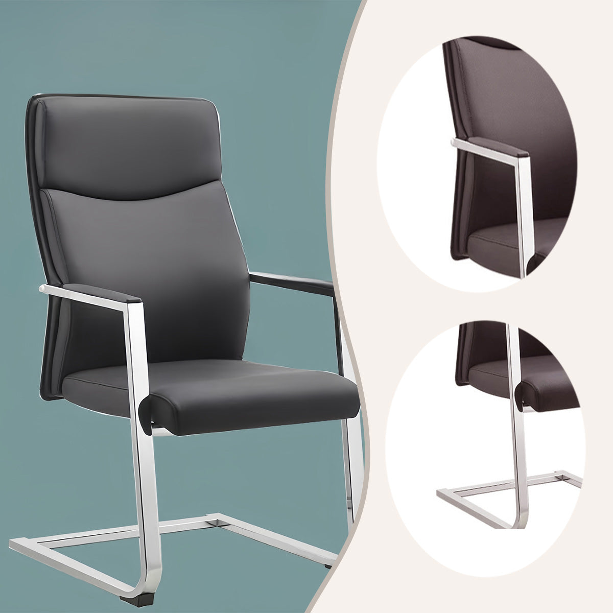 オフィスチェア ハイバック 会議室椅子 応接椅子 事務用 快適 通気性 おしゃれ シンプル ブラック カスタマイズ可能 BGY-N032