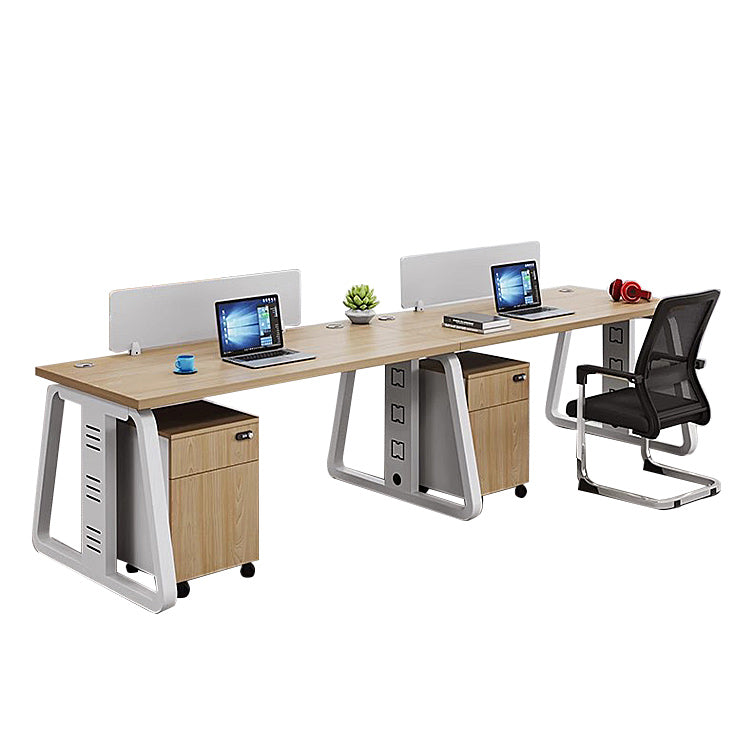 オフィスデスク 事務机 ワークデスク 役員用 配線穴 サイドワゴン ダイヤル錠 シンプル ナチュラル カスタマイズ可能 YGZ-N015