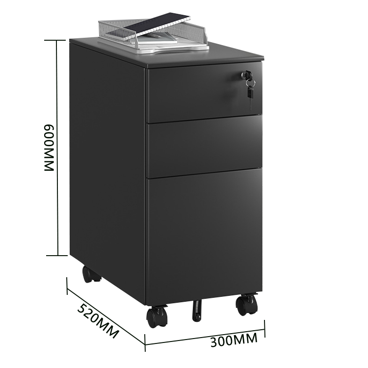 スチールワゴン サイドワゴン オフィスワゴン 引き出し 鍵付き コンパクト 大容量収納 ホワイト カスタマイズ可能 BGCWG-N025