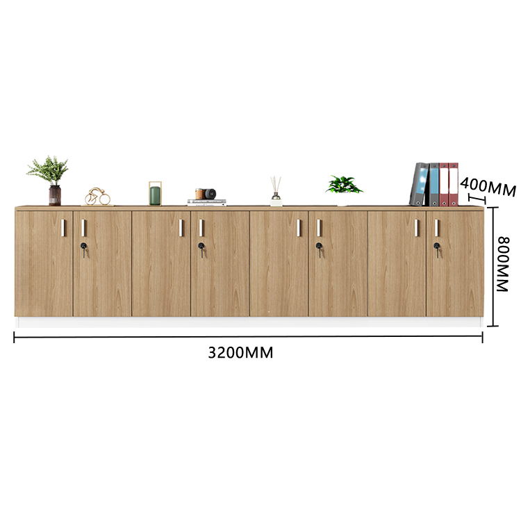 収納キャビネット オフィスキャビネット 鍵付き 引き出し 大容量収納 シンプル ウォールナット カスタマイズ可能 BGCWG-N043