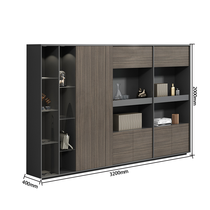 エグゼクティブデスク オフィスデスク 事務用 引き出し ダイヤル錠 R加工 USBボード モダン カスタマイズ可能 LBZ-N035