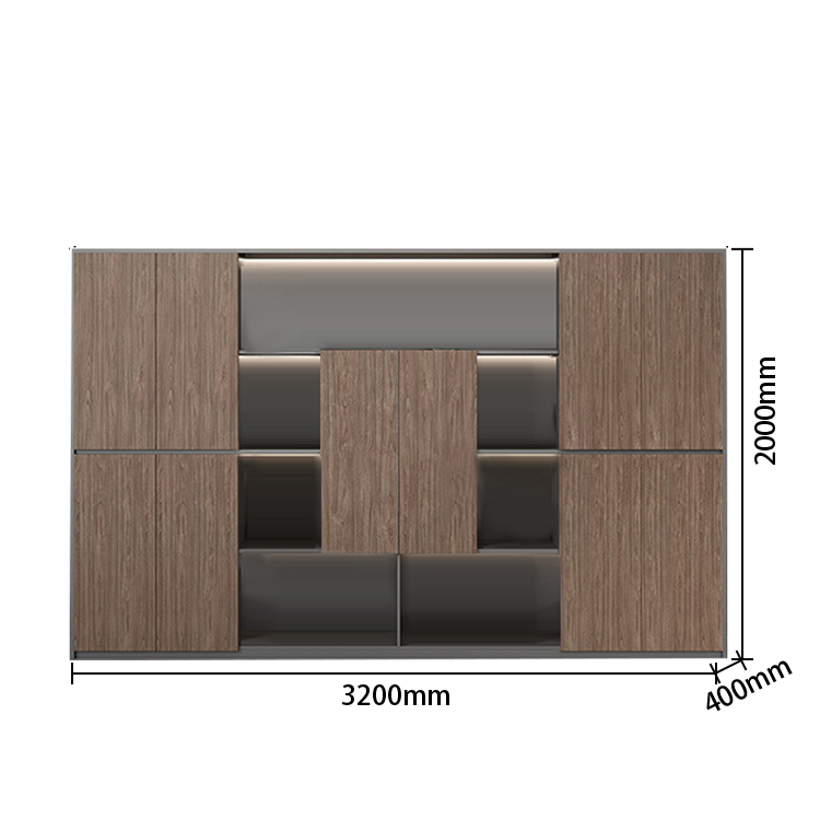 ワークデスク エグゼクティブデスク 社長机 事務用 ダイヤル錠 配線ボックス PC収納 ウォールナット カスタマイズ可能 LBZ-N018