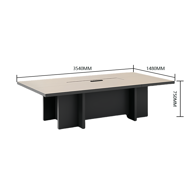 会議テーブル ミーティングテーブル 会議室 コンセント 厚み 安定性 メラミン化粧板 落ち着き モダン カスタマイズ可能 HYZ-N044