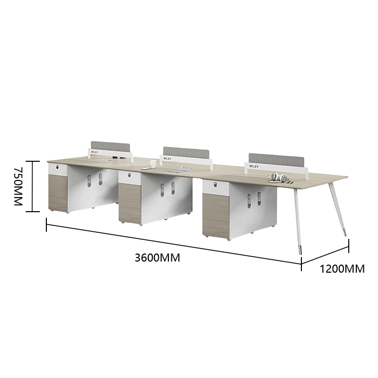 オフィスデスク ワークデスク 作業机 片袖デスク ダイヤル錠 サイド収納棚 冷却ファン 大容量 おしゃれ カスタマイズ可能 YGZ-N041