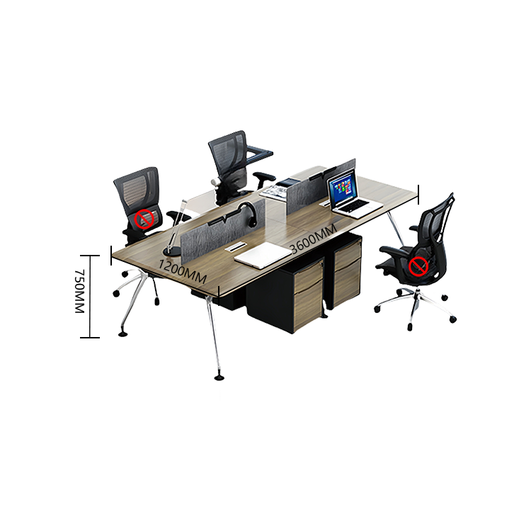 オフィスデスク 作業デスク 大型デスク パソコンデスク 仕事用 作業用 事務用 丈夫な脚 仕切りパネル 配線ボックス アジャスター付き 耐荷重 広い天板 洗練 スタイリッシュ ナチュラル カスタマイズ可能 YGZ-RY-N001