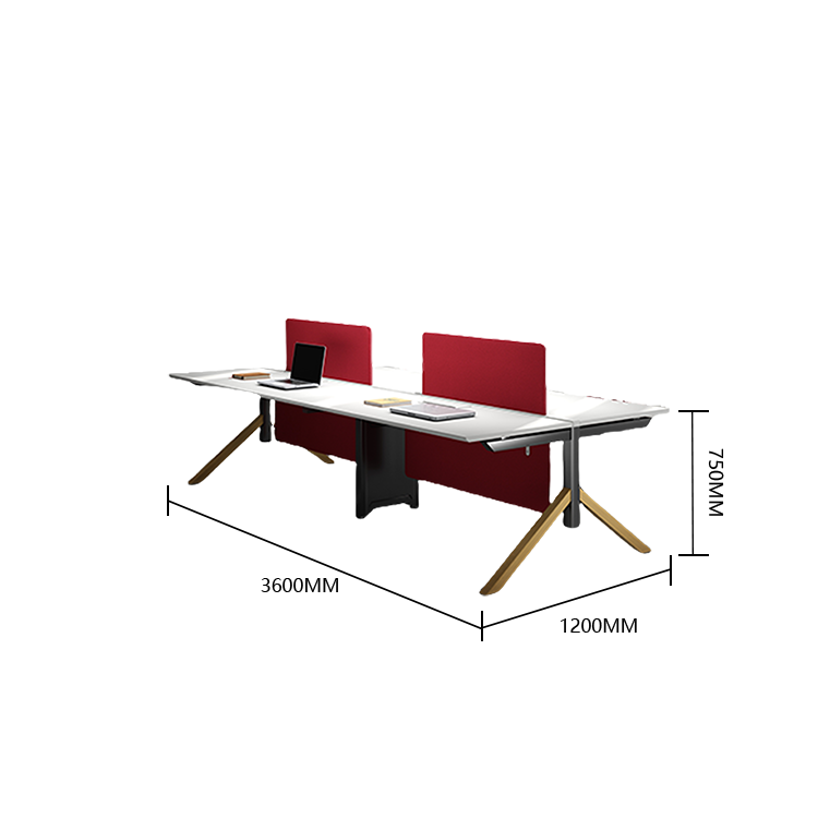 オフィスデスク 役員デスク 大型デスク パソコンデスク 仕事用 作業用 事務用 丈夫な脚 仕切りパネル 広い天板 八字型構造 下肢空間 耐荷重 安定性 おしゃれ 洗練 ナチュラル カスタマイズ可能 YGZ-YDD-N006