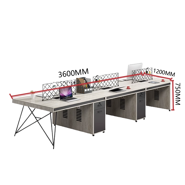 オフィスデスク ワークデス 片袖机 木目調 配線穴 アイアン脚 引き出し 大容量 ダークウォールナット カスタマイズ可能 YGZ-N033