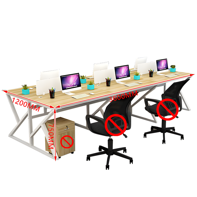 オフィスデスク デスク ワークデスク 自由組み合わせデスク 仕切りパネル 配線穴付き 快適なチェア 厚手の天板 スチール製フレーム 優れた機能性 厚手 シンプル 快適 カスタマイズ可能 YGZ-N024