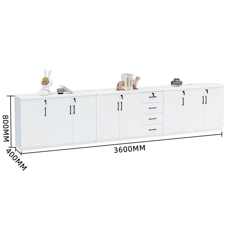 木製キャビネット 本棚 ディスプレイラック キャビネット オフイス収納 オープン収納 扉付き収納 大容量収納 エコボード 上品な取っ手付き ダイヤル錠 高品質なヒンジ 厚手の板材 シンプル 広い カスタマイズ可能 BGCWG-N016