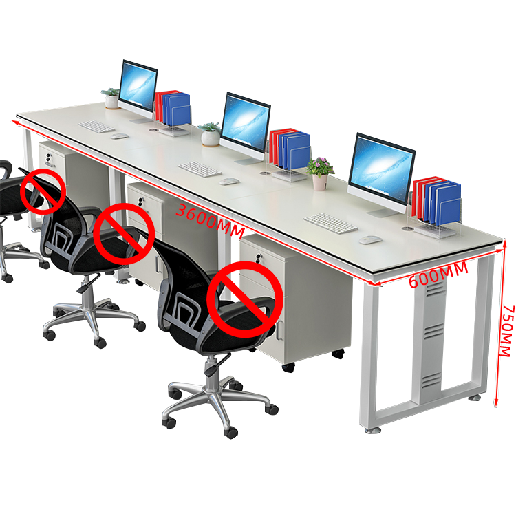 オフィスデスク デスク ワークデスク 自由組み合わせデスク 配線穴付き 錠付き 快適なチェア 厚手の天板 炭素鋼フレーム アジャスター 優れた機能性 厚手 シンプル 快適 カスタマイズ可能 YGZ-N023