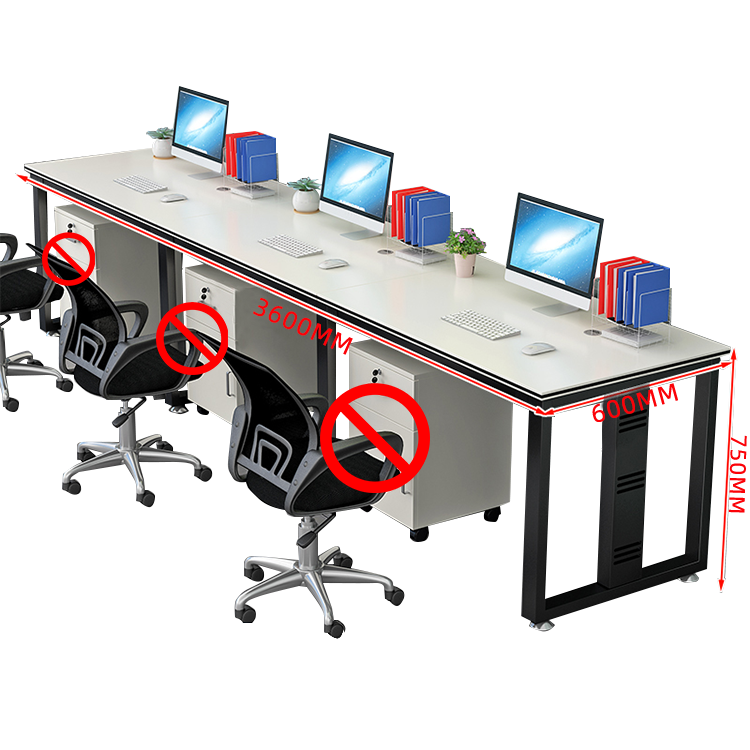 オフィスデスク デスク ワークデスク 自由組み合わせデスク 配線穴付き 錠付き 快適なチェア 厚手の天板 炭素鋼フレーム アジャスター 優れた機能性 厚手 シンプル 快適 カスタマイズ可能 YGZ-N023