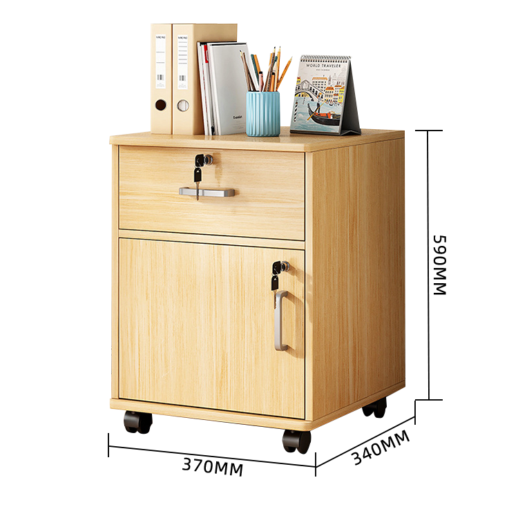 キャビネット サイドワゴン 大容量収納 錠付き キャスター 引き出し 省スペース シンプル ホワイト カスタマイズ可能 BGCWG-N021