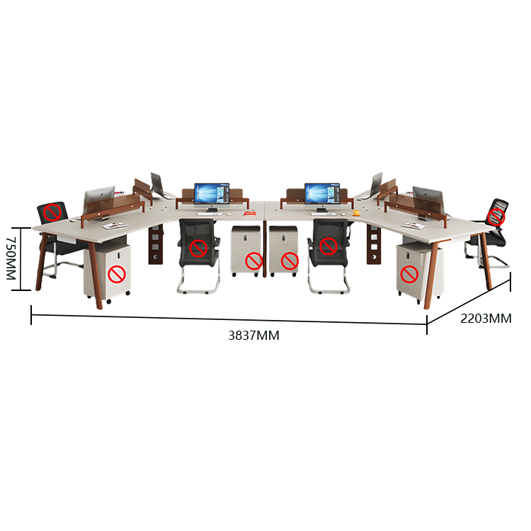 オフィスデスク パソコンデスク 変形デスク 作業机 サイドワゴン 配線穴 耐荷重 スタイリッシュ カーキ カスタマイズ可能 YGZ-N042