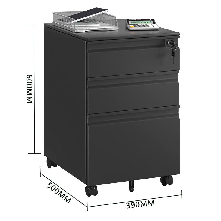 スチールワゴン サイドワゴン オフィスワゴン 引き出し 鍵付き コンパクト 大容量収納 ホワイト カスタマイズ可能 BGCWG-N025