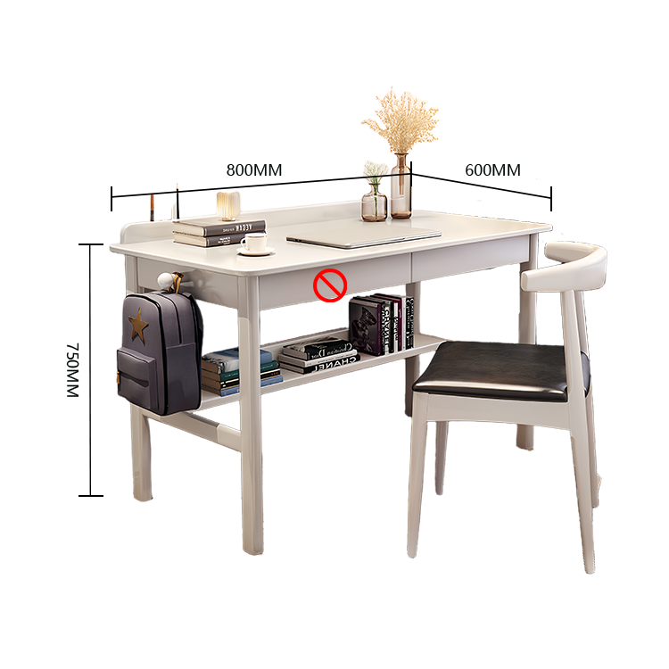 勉強机 デスク 学習デスク 作業デスク 子供用 勉強用 作業用 引き出し フック付き 耐久性 シンプル ウォールナット XXZ-N009