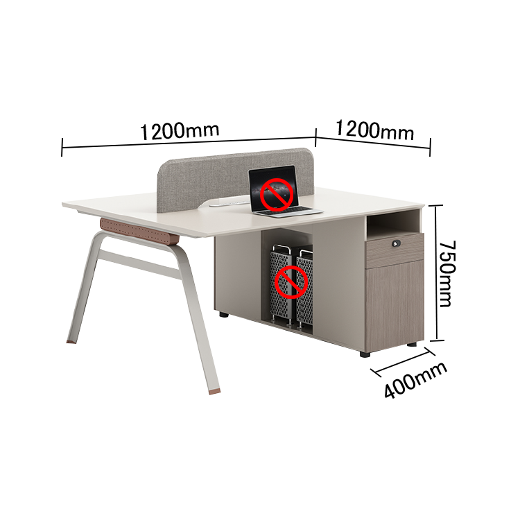 オフィスデスク 片袖デスク 事務机 大容量収納 ダイヤル錠付き PC収納スペース 配線ボックス シンプル カスタマイズ可能 YGZ-N001
