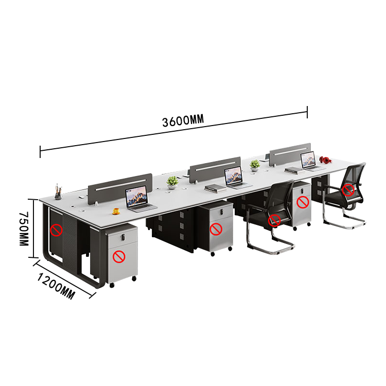 オフィスデスク ワークデスク 役員デスク サイドワゴン 配線穴 ダイヤル錠 シンプル 快適 ホワイト カスタマイズ可能 YGZ-N009