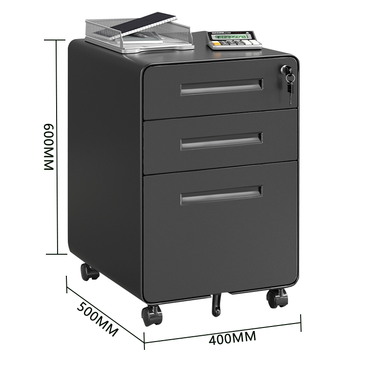 スチールワゴン サイドワゴン オフィスワゴン 引き出し 鍵付き コンパクト 大容量収納 ホワイト カスタマイズ可能 BGCWG-N025