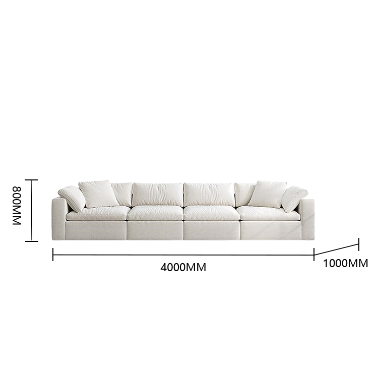 リビングソファ ロータイプ 在宅用 2人掛け 3人掛け 取り外す 人間工学 柔らかい 快適 ホワイト カスタマイズ可能 JYSF-N007