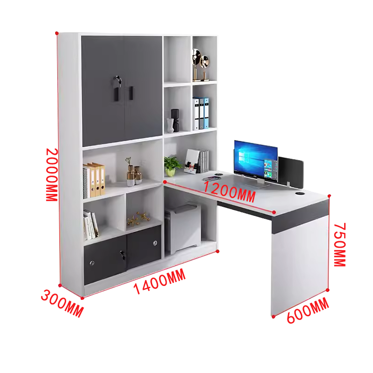 オフィスデスク 事務机 ワークデスク 役員デスク サイド収納棚 大容量収納 USBポート ウォールナット カスタマイズ可能 YGZ-N012