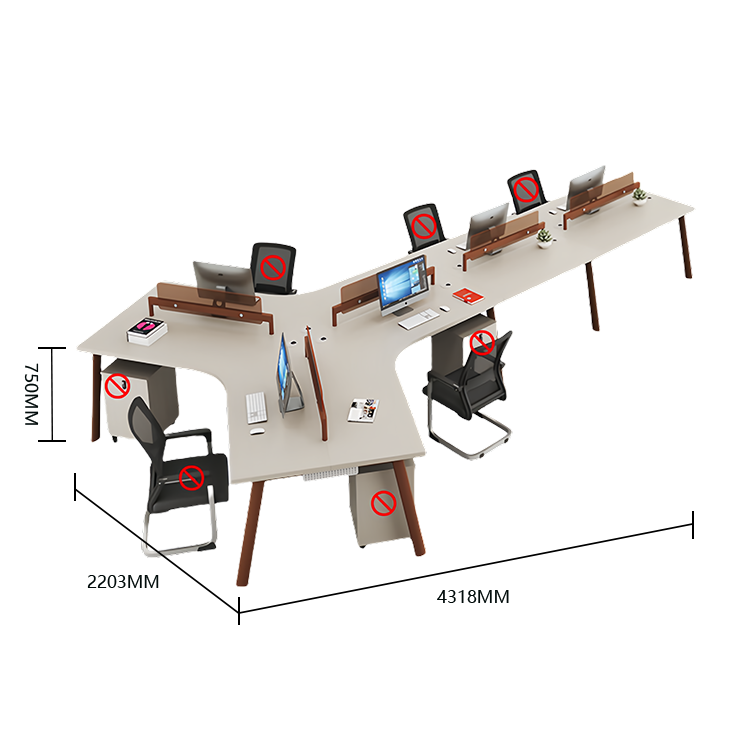 オフィスデスク パソコンデスク 変形デスク 作業机 サイドワゴン 配線穴 耐荷重 スタイリッシュ カーキ カスタマイズ可能 YGZ-N042