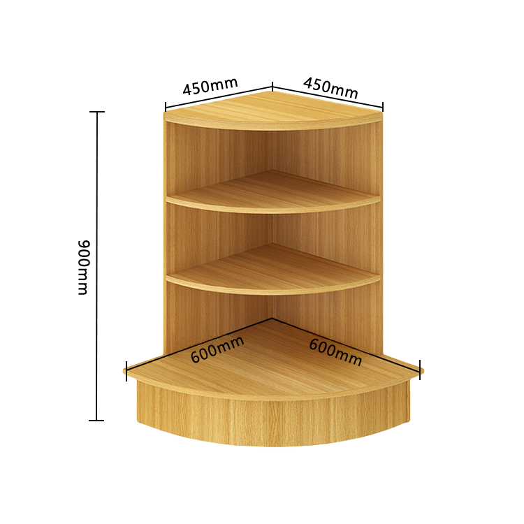 陳列棚付きカウンター レジカウンター L字型カウンター 店舗用 コンビニ 分類収納 ナチュラル カスタマイズ可能 JDQT-N042