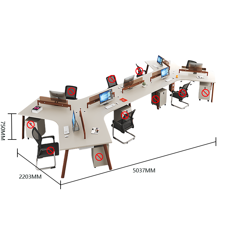 オフィスデスク パソコンデスク 変形デスク 作業机 サイドワゴン 配線穴 耐荷重 スタイリッシュ カーキ カスタマイズ可能 YGZ-N042