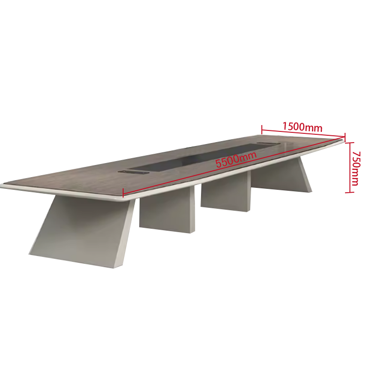 会議テーブル ミーティングテーブル 事務用 会議用 エコボード 焼付塗装 エッジ加工 R仕上げ シンプル カスタマイズ可能 HYZ-N004