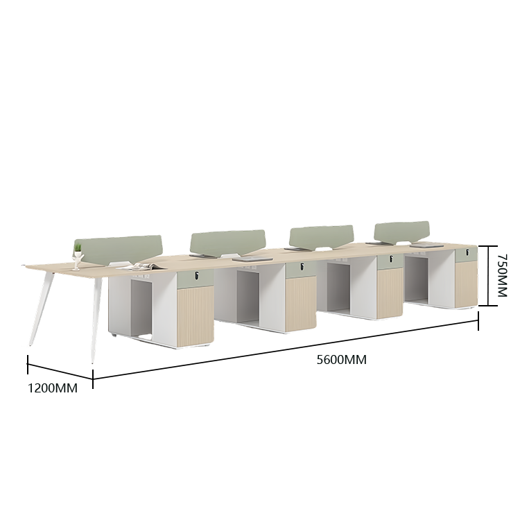 オフィスデスク ワークデスク 片袖デスク 木目調 配線ボックス ダイヤル錠 大容量 ウォールナット カスタマイズ可能 YGZ-N036