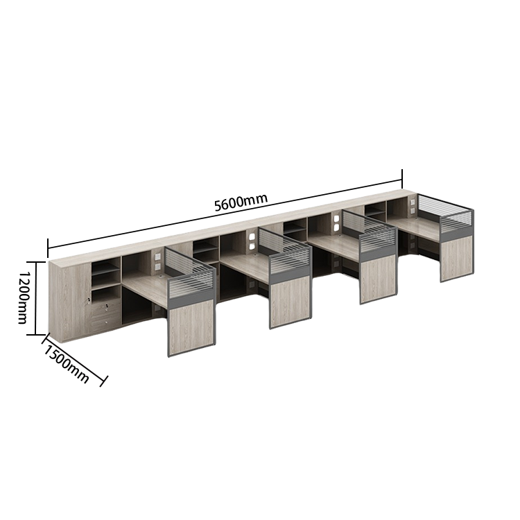 オフィスデスク ワークデスク 作業机 鍵付き パーティション サイド収納棚 大容量収納 洗練 おしゃれ カスタマイズ可能 YGZ-N055