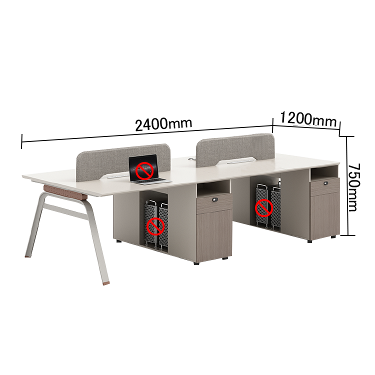 オフィスデスク 片袖デスク 事務机 大容量収納 ダイヤル錠付き PC収納スペース 配線ボックス シンプル カスタマイズ可能 YGZ-N001